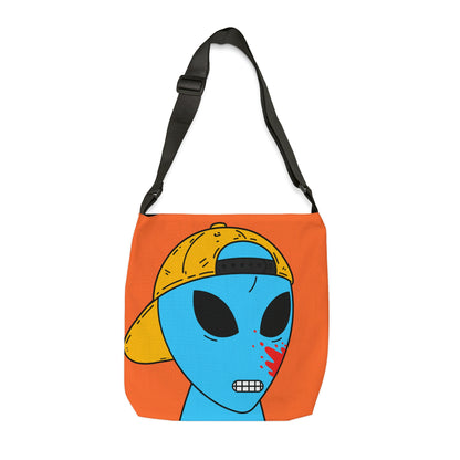 Blue Blood Alien Visitor Adjustable Tote Bag (AOP)