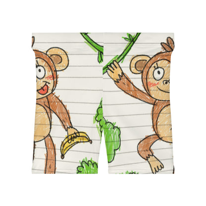 Graphic Monkey - Fun Zoo Clothing for Ape Lovers Women's Biker Shorts