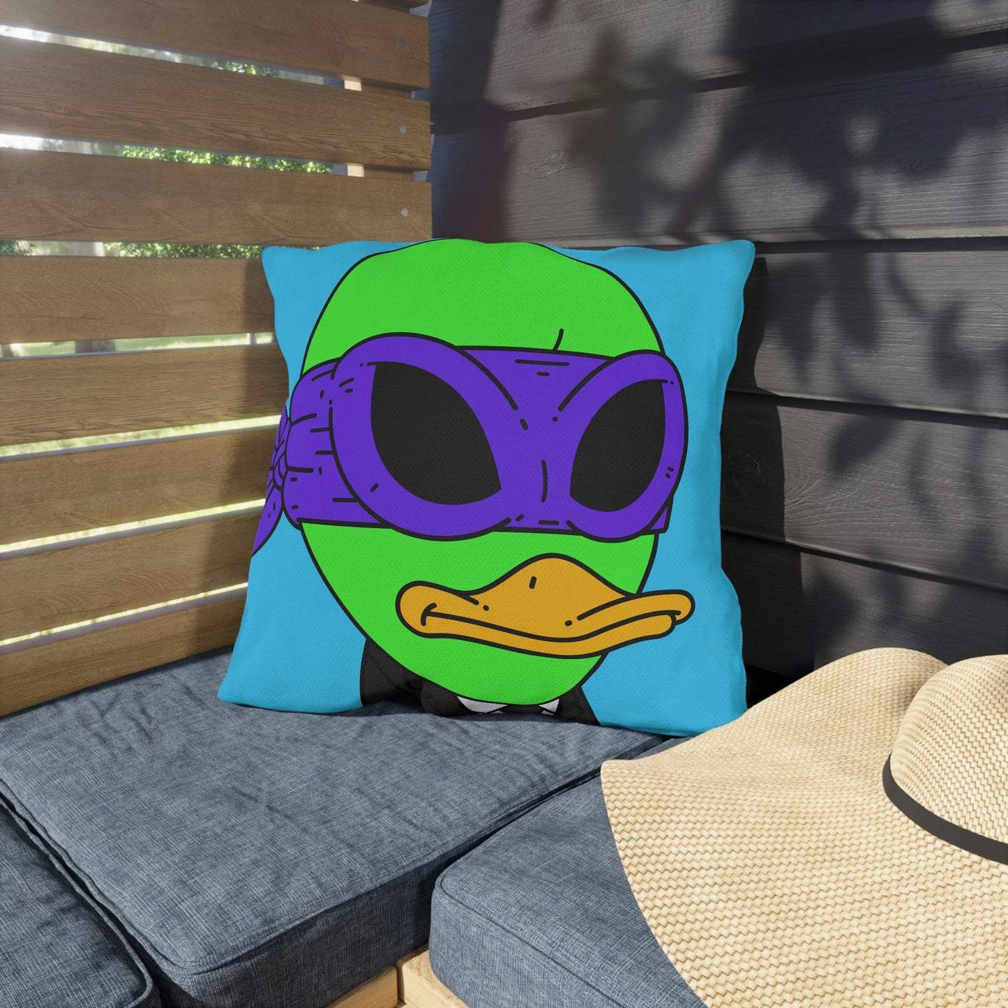 Visitor 751 Alien Outdoor Pillows