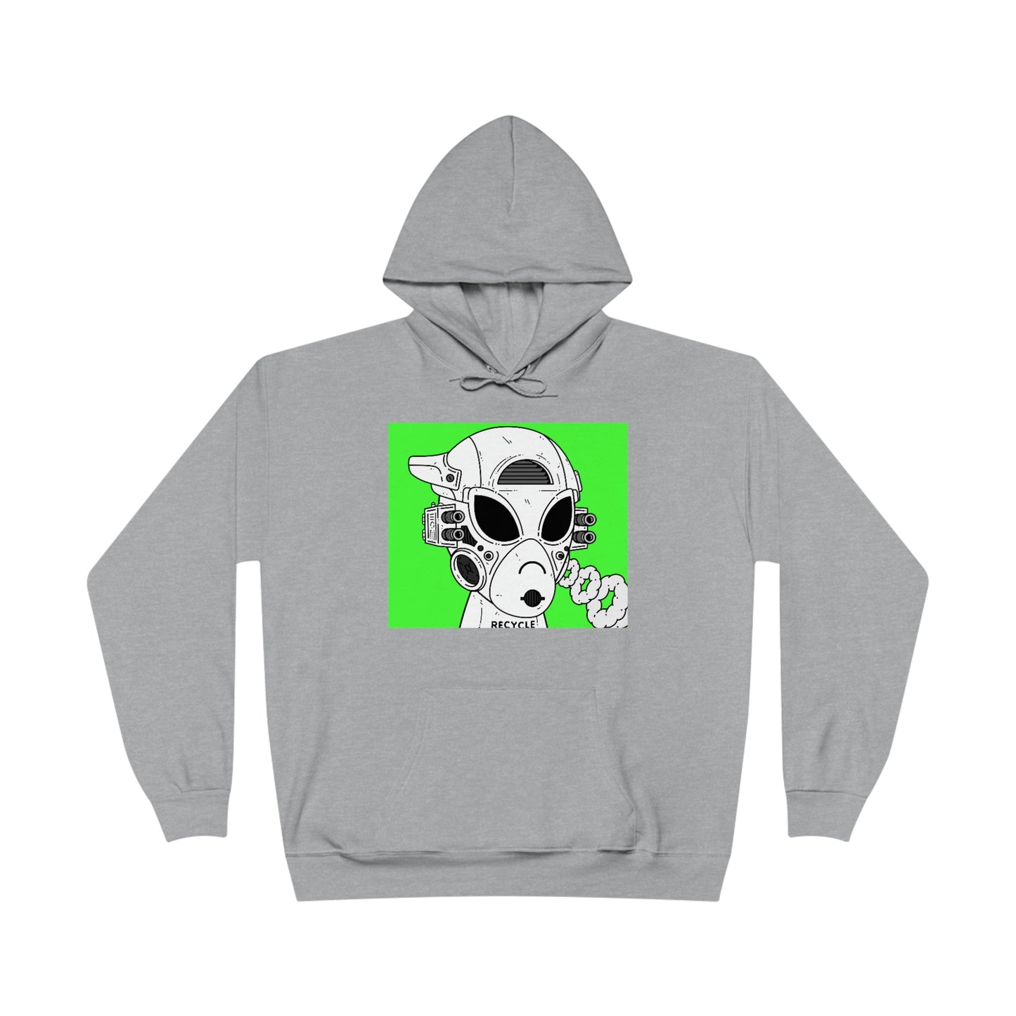 Reciclador Reciclador Alien Visitante Unisex EcoSmart® Sudadera con capucha 