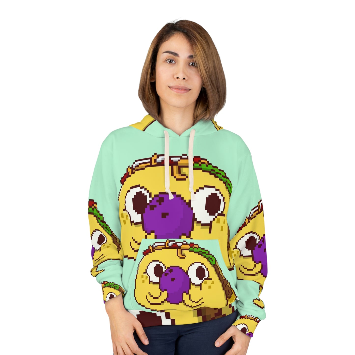 Bowling Taco AOP Unisex Pullover Hoodie