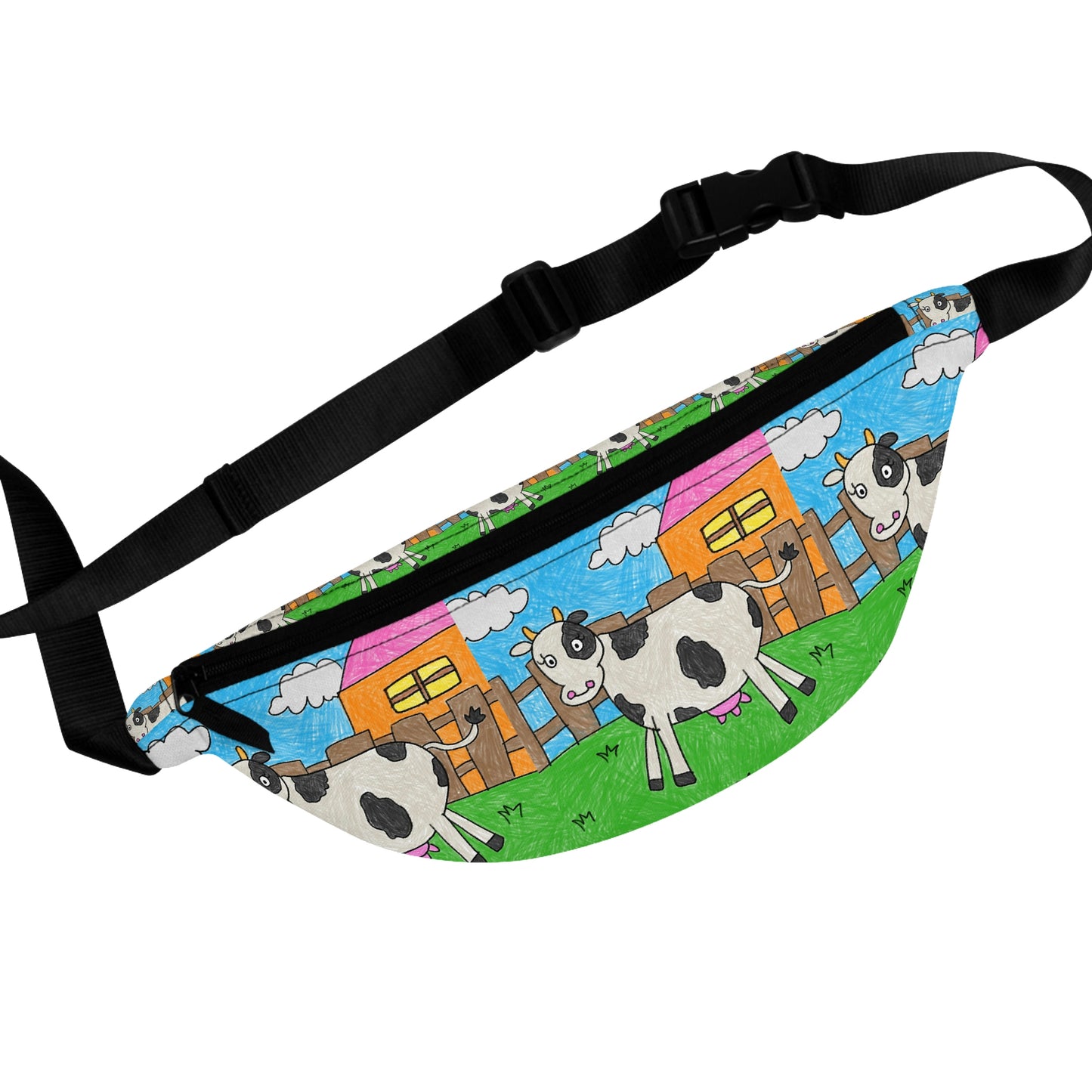 Cow Farm Animal Character Fanny Pack