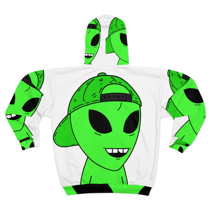 NFT Web3 Alien friend Visitor AOP Unisex Zip Hoodie