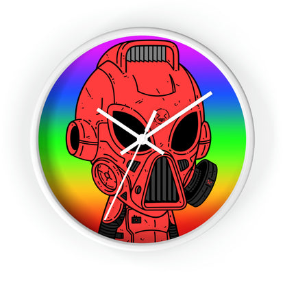 Pride Rainbow Robot Cyborg Alien Wall clock