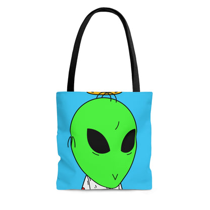 Angel Halo Green Visitor V Face Visi Jersey AOP Bolsa de tela 