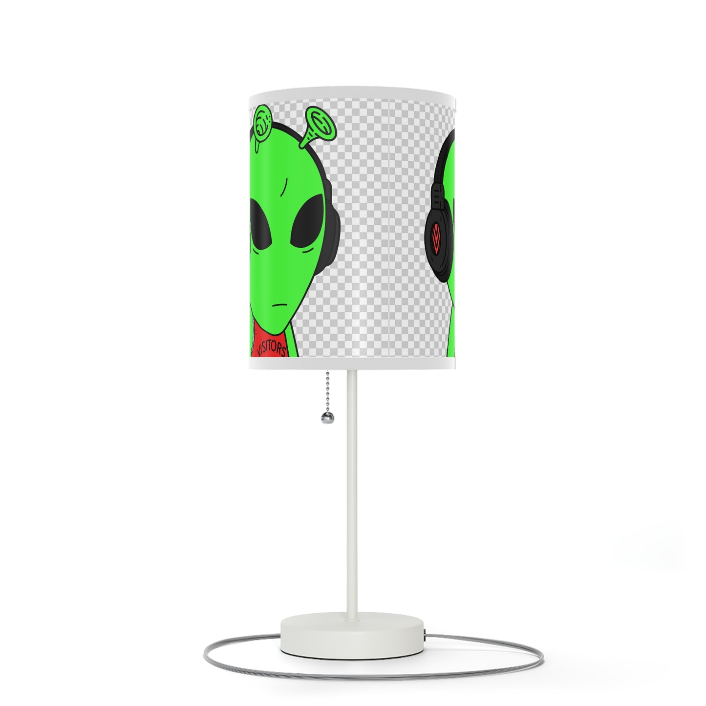 Alien Music Headphone Podcast Character Visitor Lamp on a Stand, US|CA plug