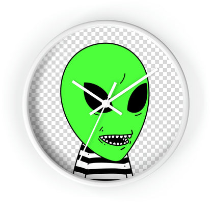 Clean Teeth Toothy Alien Wall clock