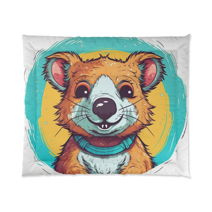 Quokka Cute Furry Fluffy Animal Graphic Comforter