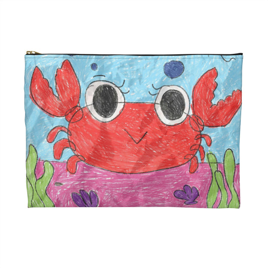 Lobster Crab Graphic Sea Lovers Accessory Pouch