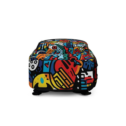 Street Art Inspired Bold Graffiti & Urban Motifs Design Backpack