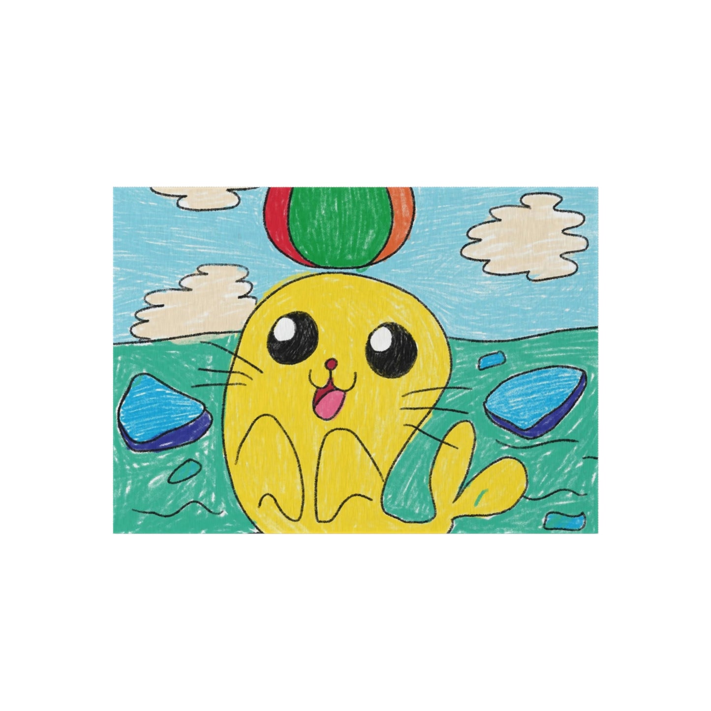 Seal Trick Marine Ocean Animal Sea Creature Outdoor Rug