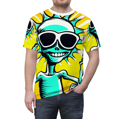 Chic Summer Extraterrestrial Anime Cartoon Unisex Cut & Sew Tee (AOP)