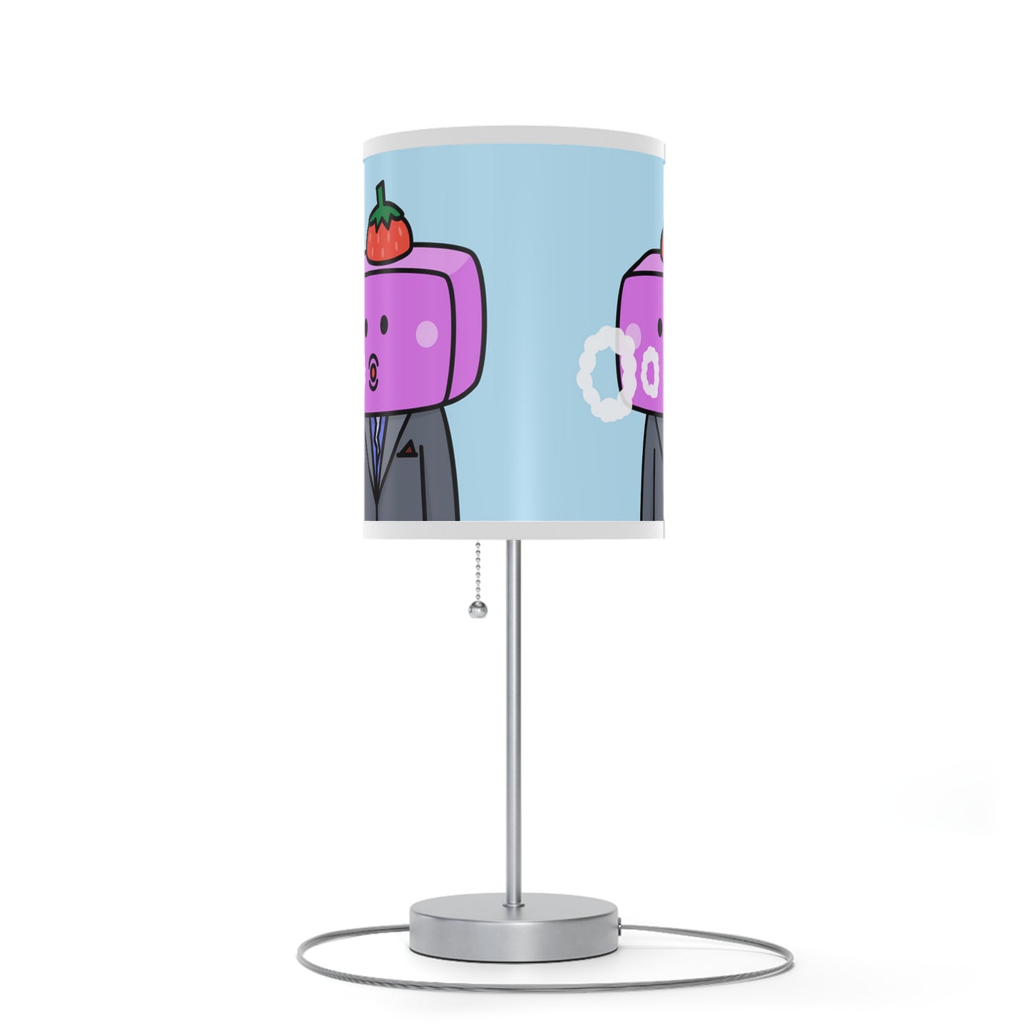 Strawberry Fruit Head Block Lamp on a Stand, US|CA plug