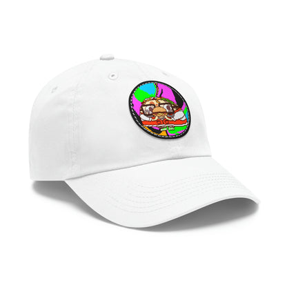 Burger Cooked Hungry Taco Dad Hat with Leather Patch (Round)