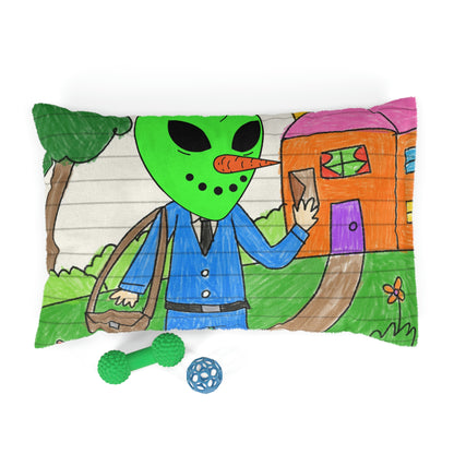 Mail Package Carrier Veggie Visi Alien Visitor Vegetable Pet Bed