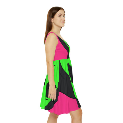 Anonymous Anon Alien Visitor Women's Skater Dress (AOP)