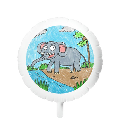 Elefante Elephant King Safari Animal Mylar Helium Balloon