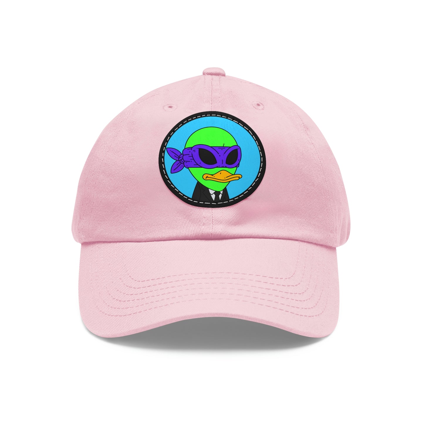 Visitor 751 Alien Dad Hat with Leather Patch (Round)