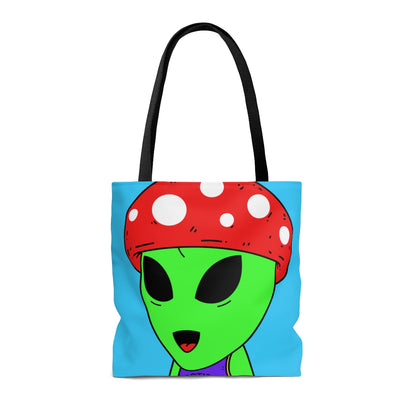 Red Mushroom Head Green Alien Purple Visi sport Jersey Visitor AOP Tote Bag