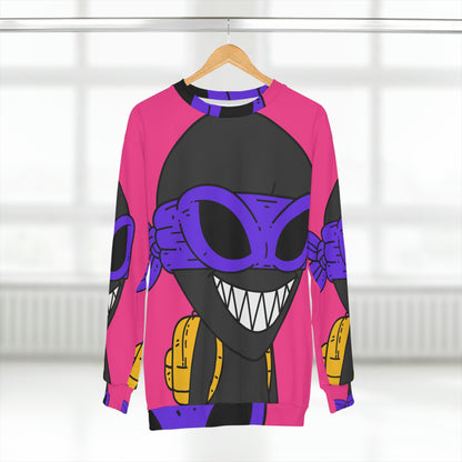 Dark Ninja Warrior Alien Visitor AOP Unisex Sweatshirt