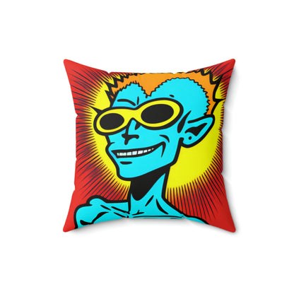 Anime Alien Hip Style Spun Polyester Square Pillow