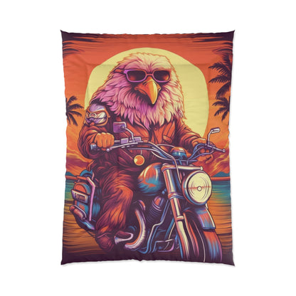 Classic American Motorcycle Ride Biker USA Style Comforter