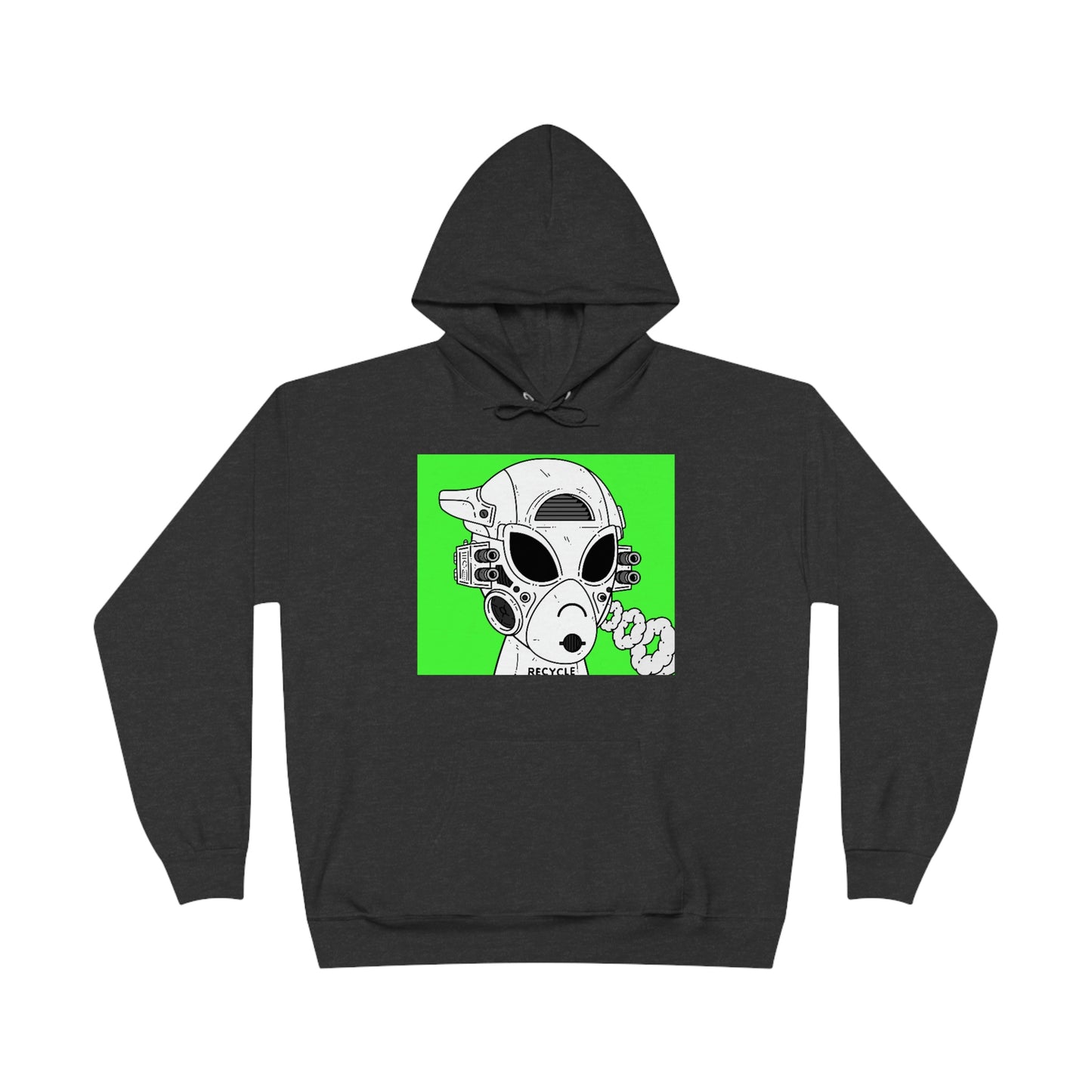 Reciclador Reciclador Alien Visitante Unisex EcoSmart® Sudadera con capucha 