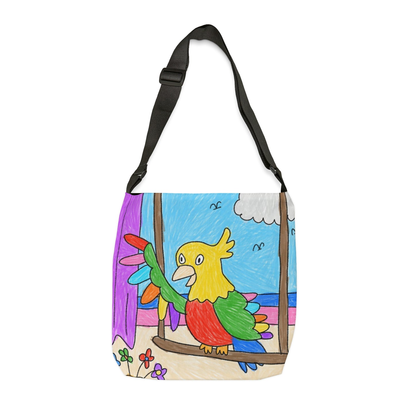 Animal Lover Parrot Perfect Gift for Parrot Owners Adjustable Tote Bag (AOP)