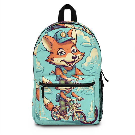 Fox Bike Ride Adventure Graphic Cyclist Backpack