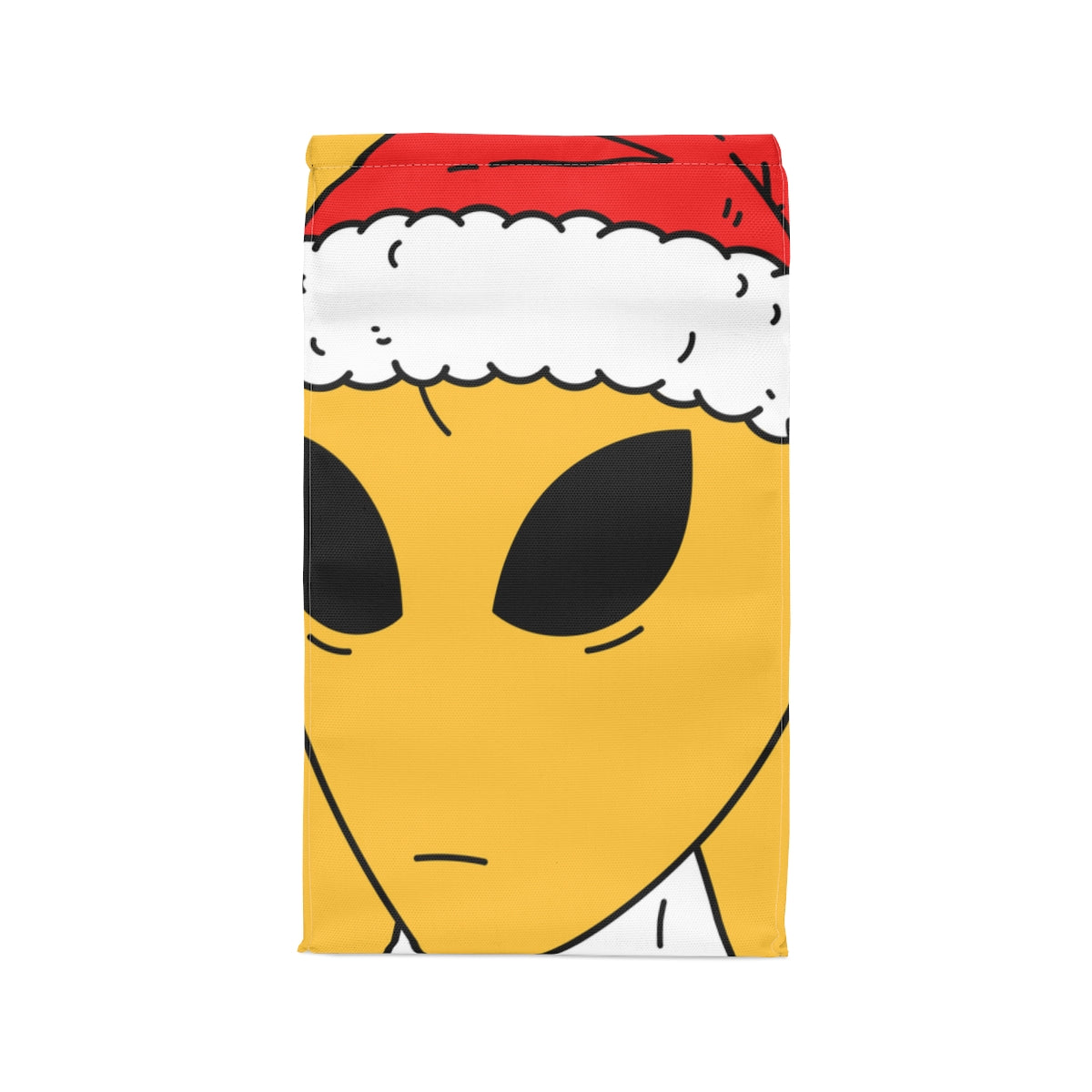 Alien Christmas Santa Space Character Holiday Winter Season Polyester Lunch Bag