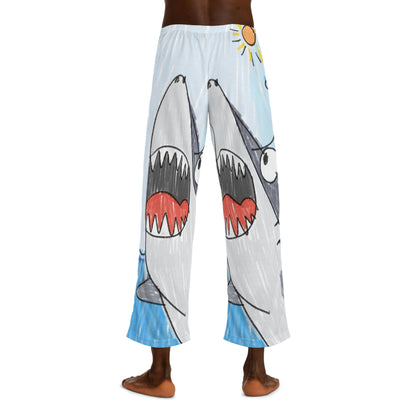 Shark Jaw Teeth Attack Ocean Sea Creature Men's Pajama Pants (AOP)