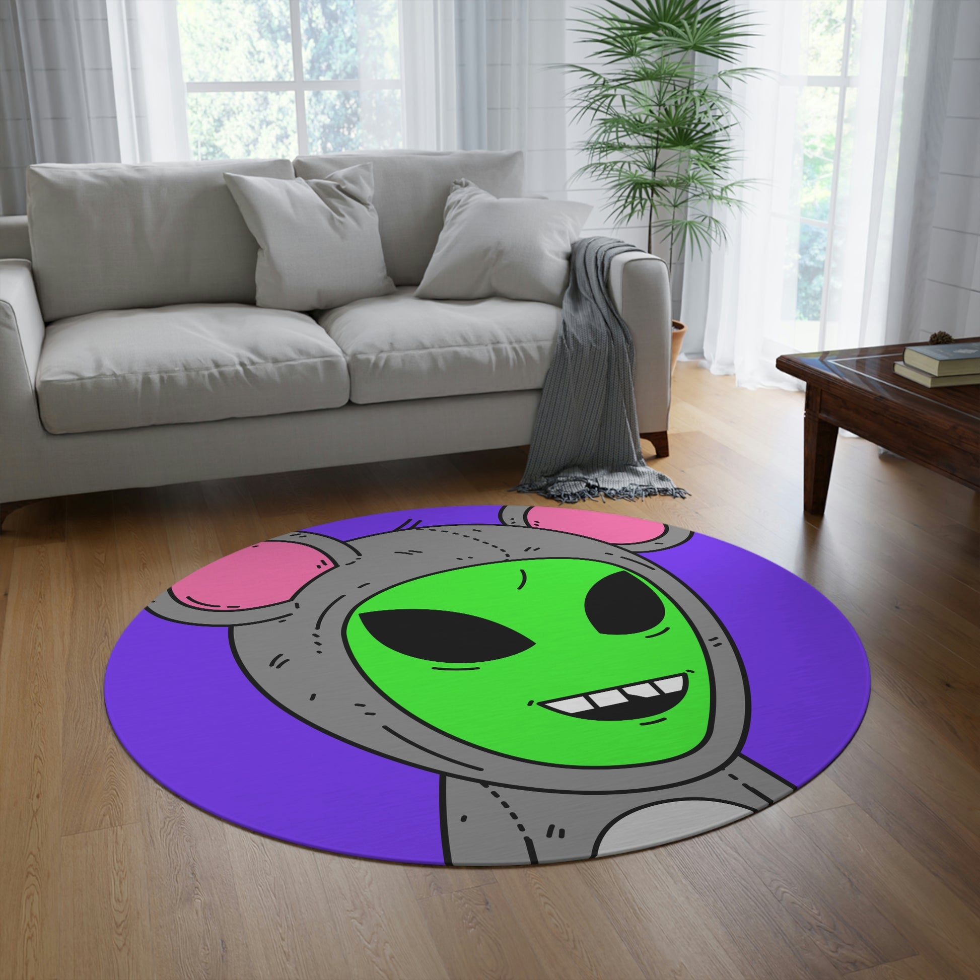 The Visitor Mouse Alien Character Round Rug - Visitor751