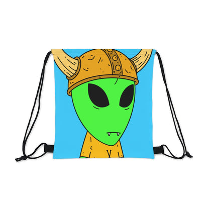 Viking Alien Visitante Ciencia ficción Personaje espacial Dibujos animados al aire libre Mochila saco