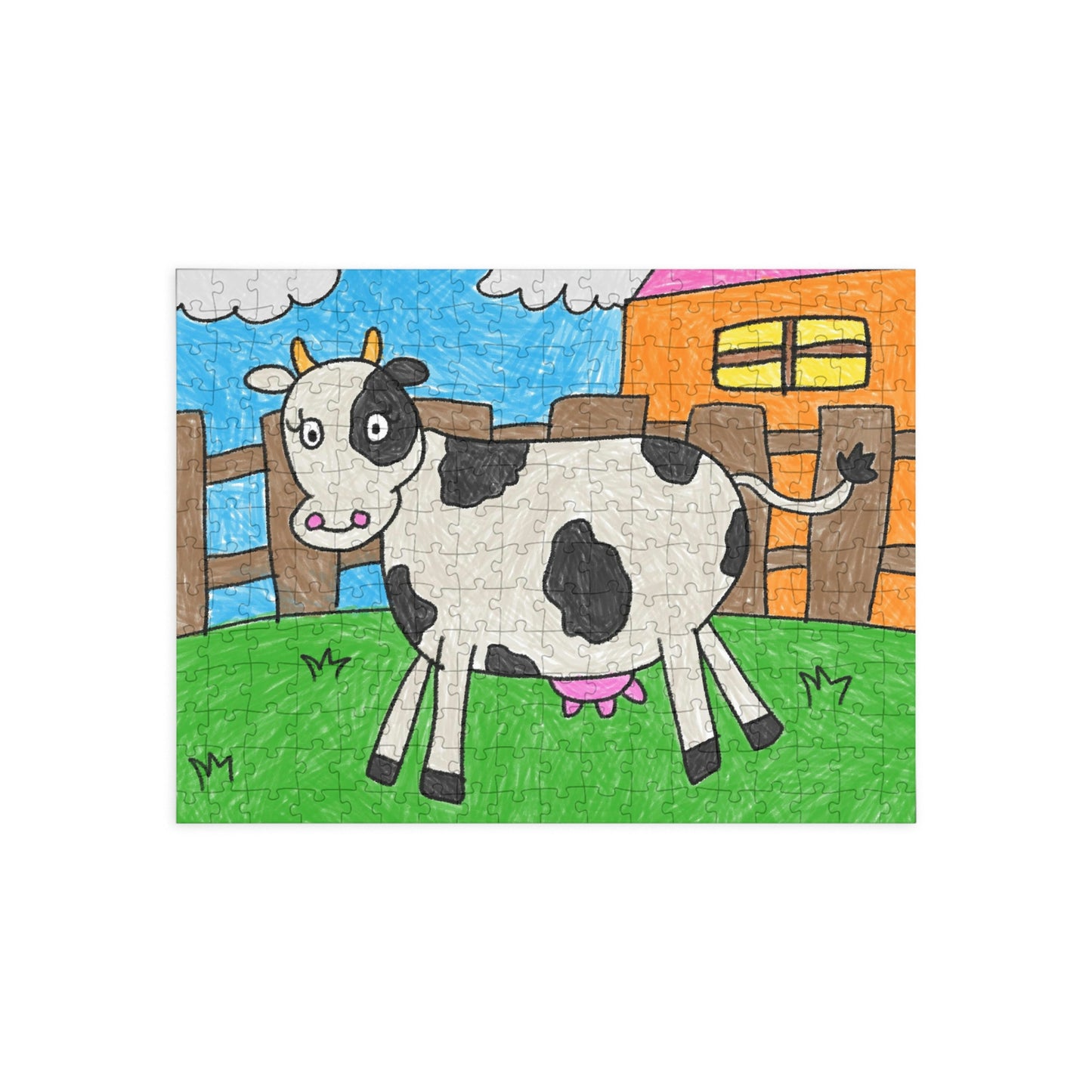 Cow Milk Farm Animal  Character Puzzle (96, 252, 500, 1000-Piece)