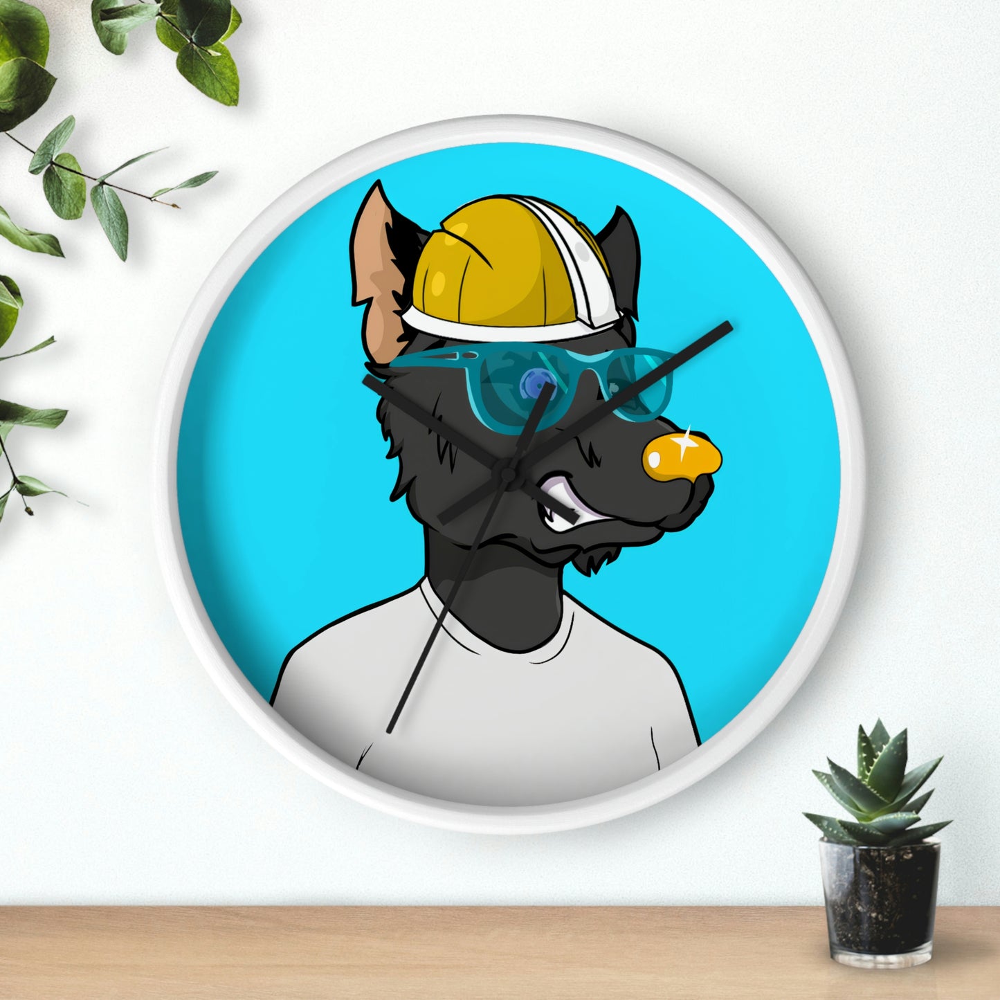 Gold Standard Wolf Werewolve Wall clock