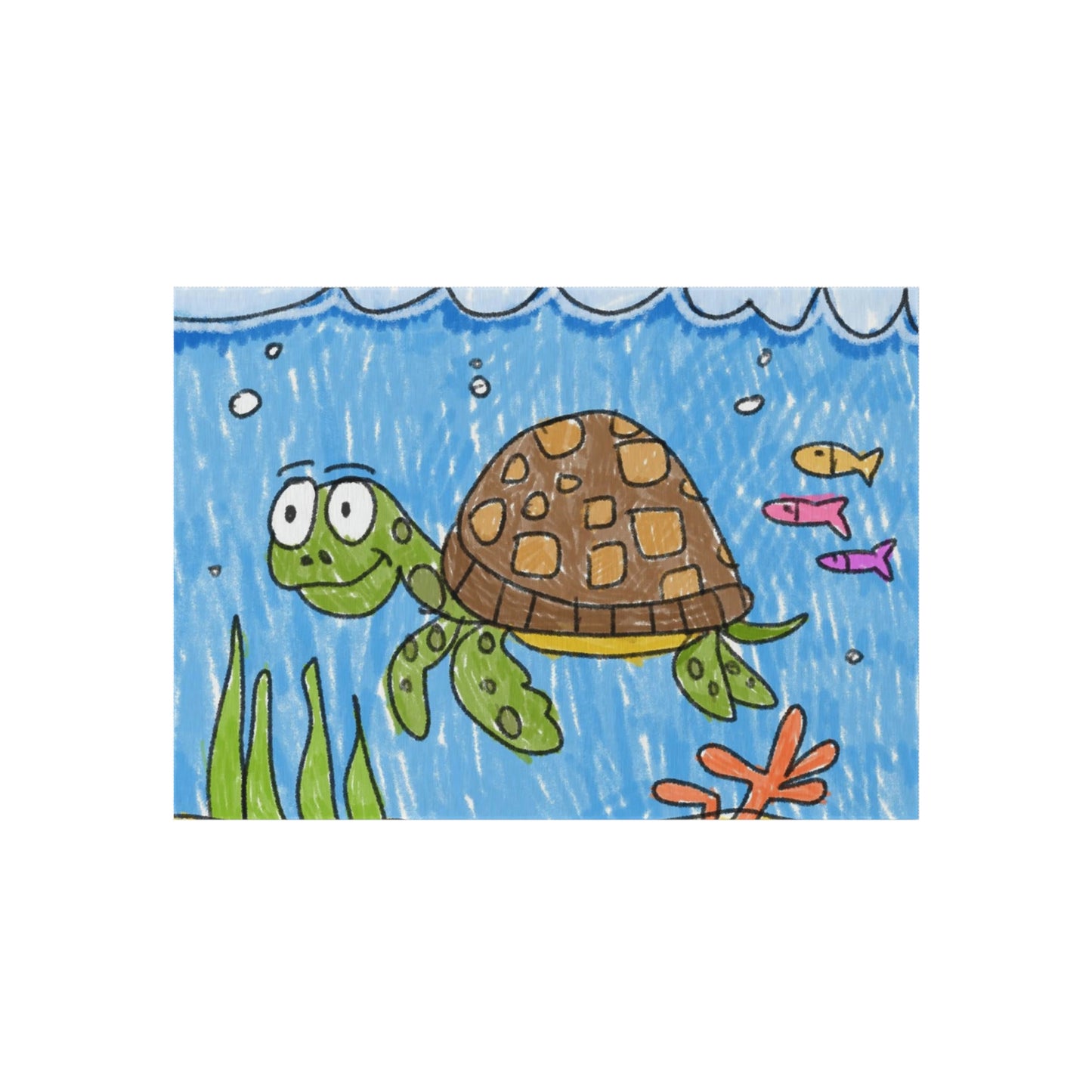 Sea Turtle Beach Sand Ocean Outdoor Rug