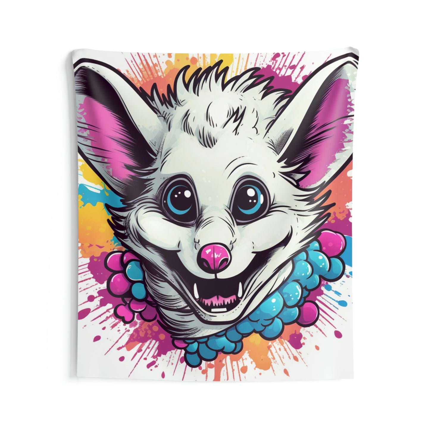 Opossum Animal Creature Anime Character Animation Indoor Wall Tapestries