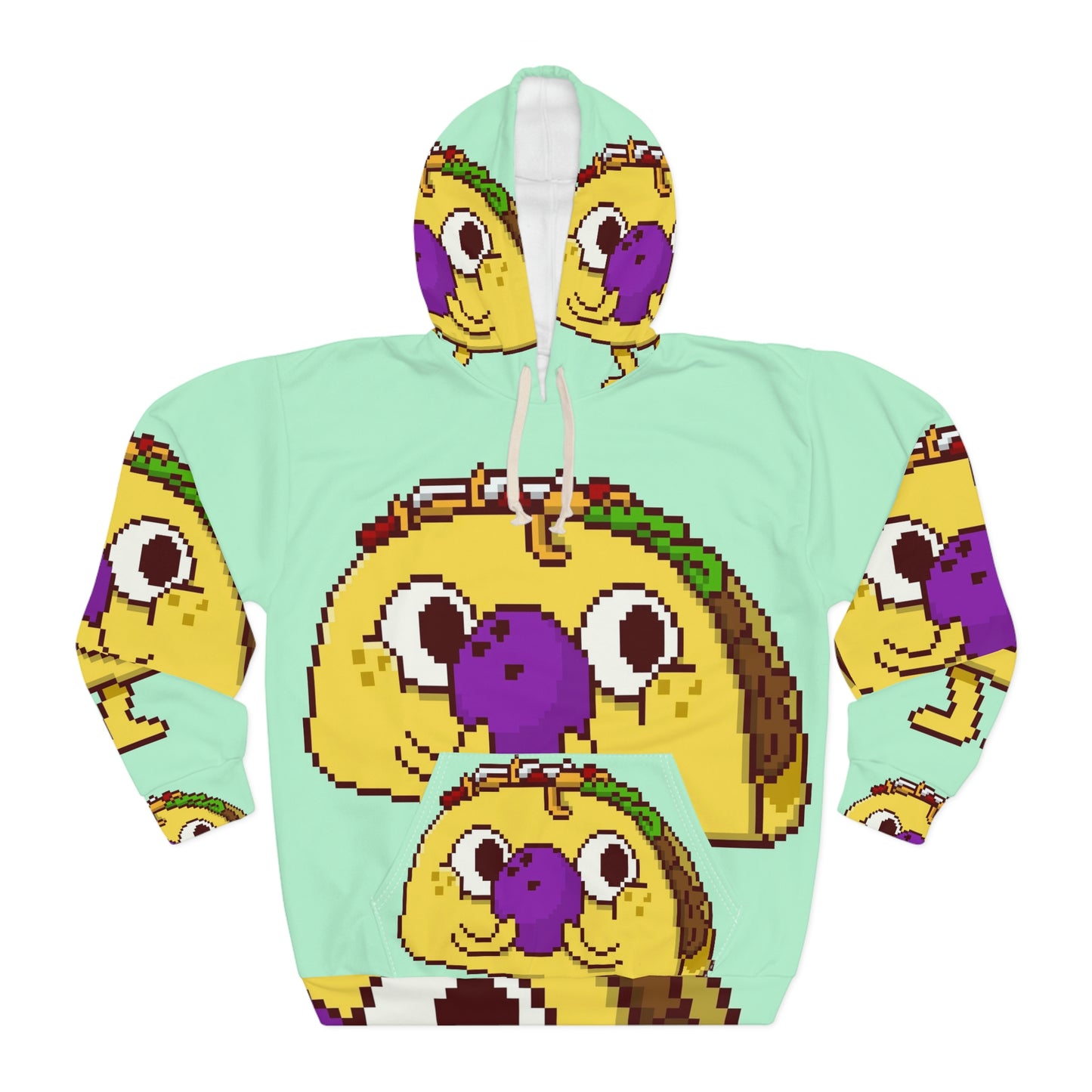 Bowling Taco AOP Unisex Pullover Hoodie