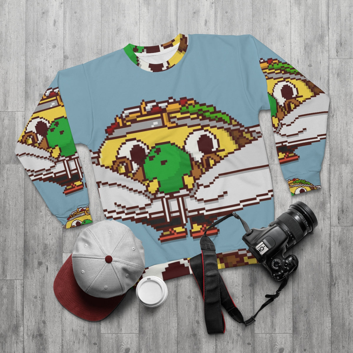 Bowling Champ Perfect Score Taco AOP Sudadera unisex 