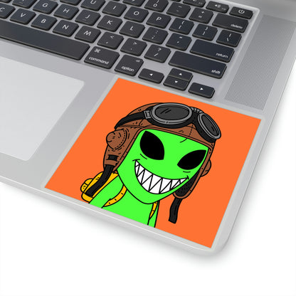 Air Force Aviator Alien Kiss-Cut Stickers