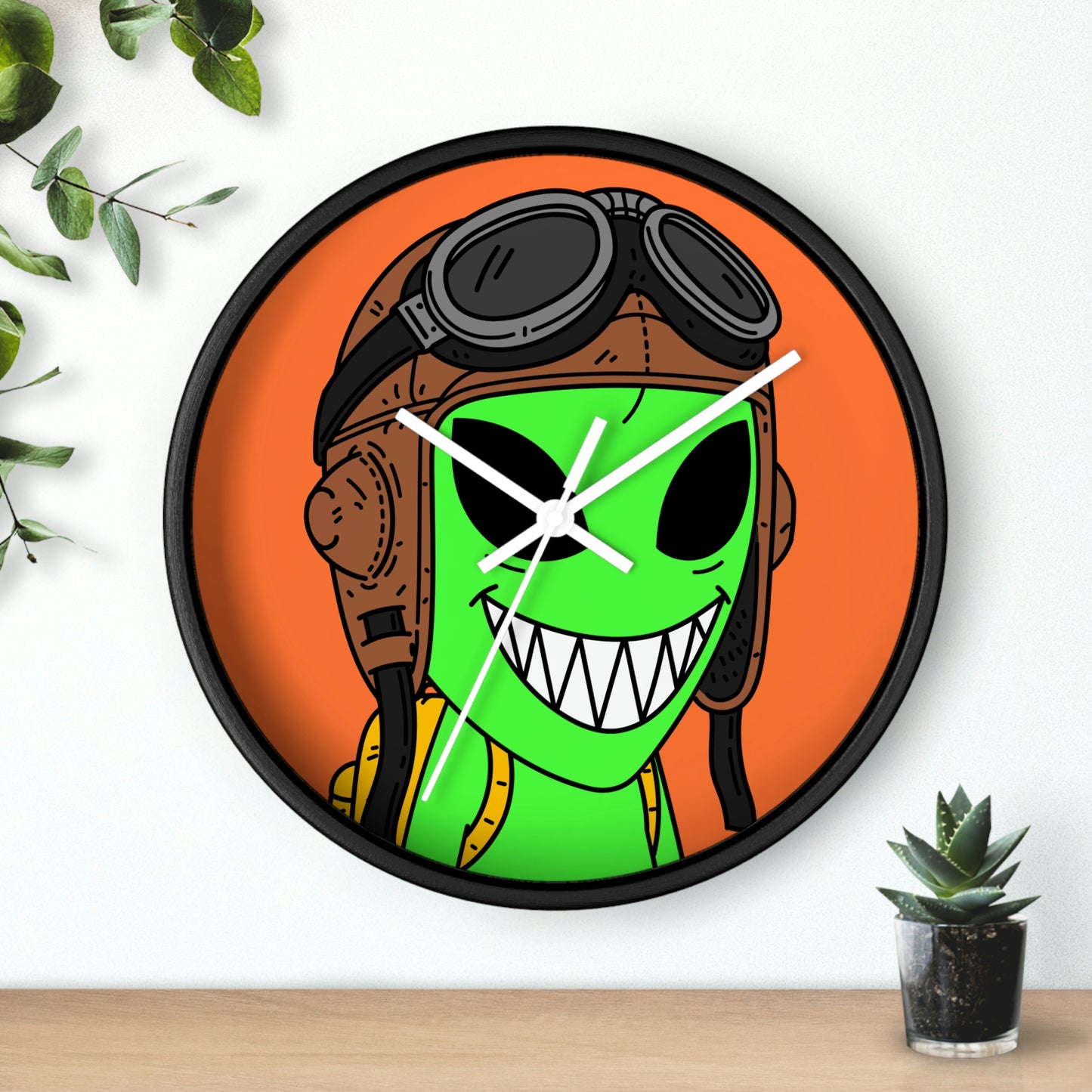 Air Force Aviator Alien Wall clock