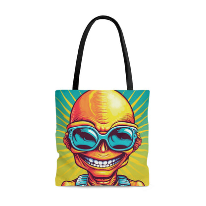 Alien Pop Culture Bright Body Designer Tote Bag (AOP)