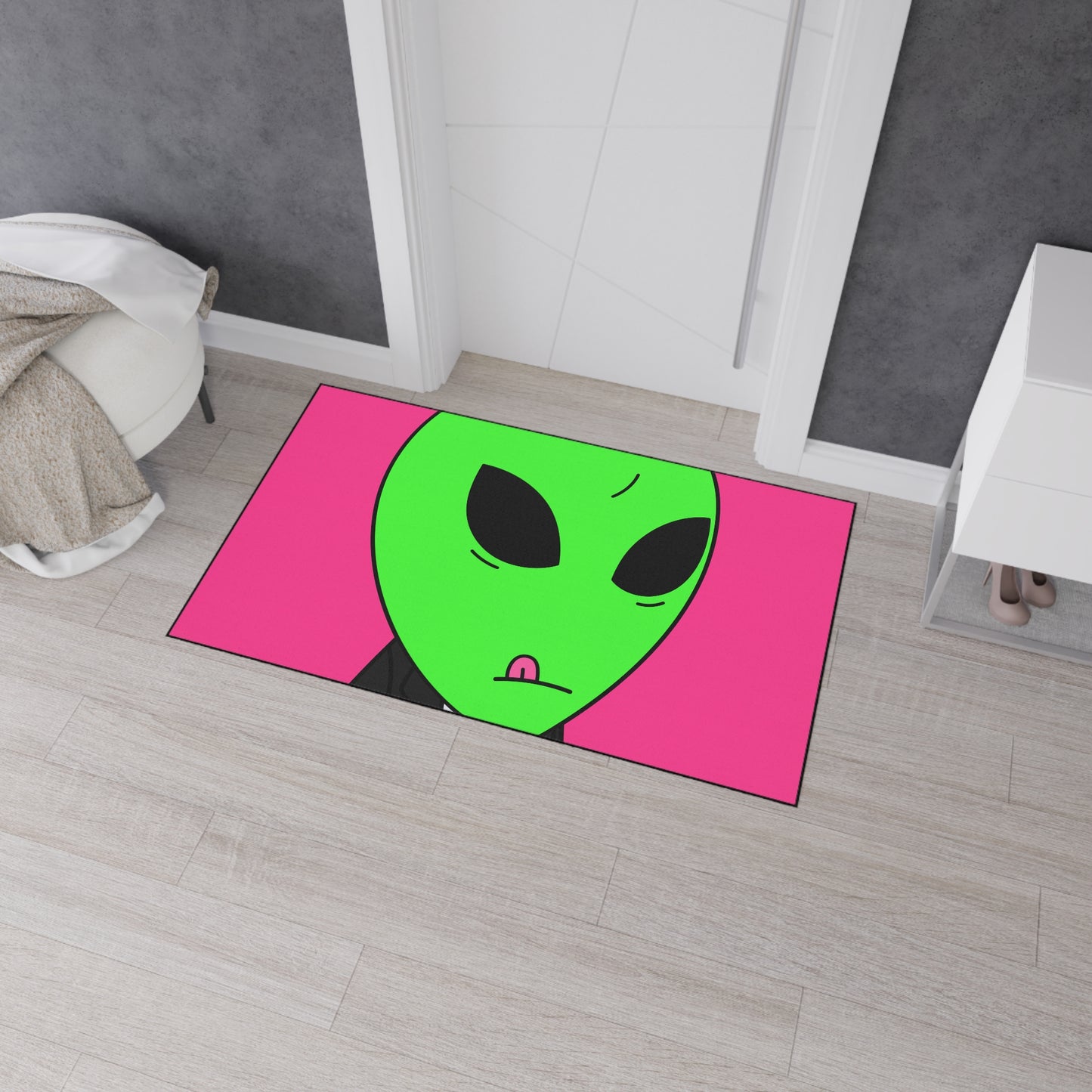 Alfombra de piso resistente Alien para visitantes de negocios