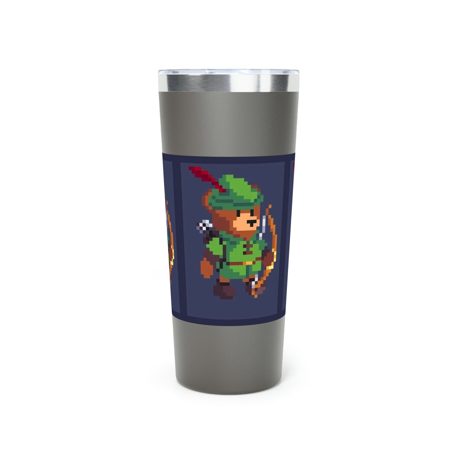 Robin Hood Hat Archer Bear Copper Vacuum Insulated Tumbler, 22oz