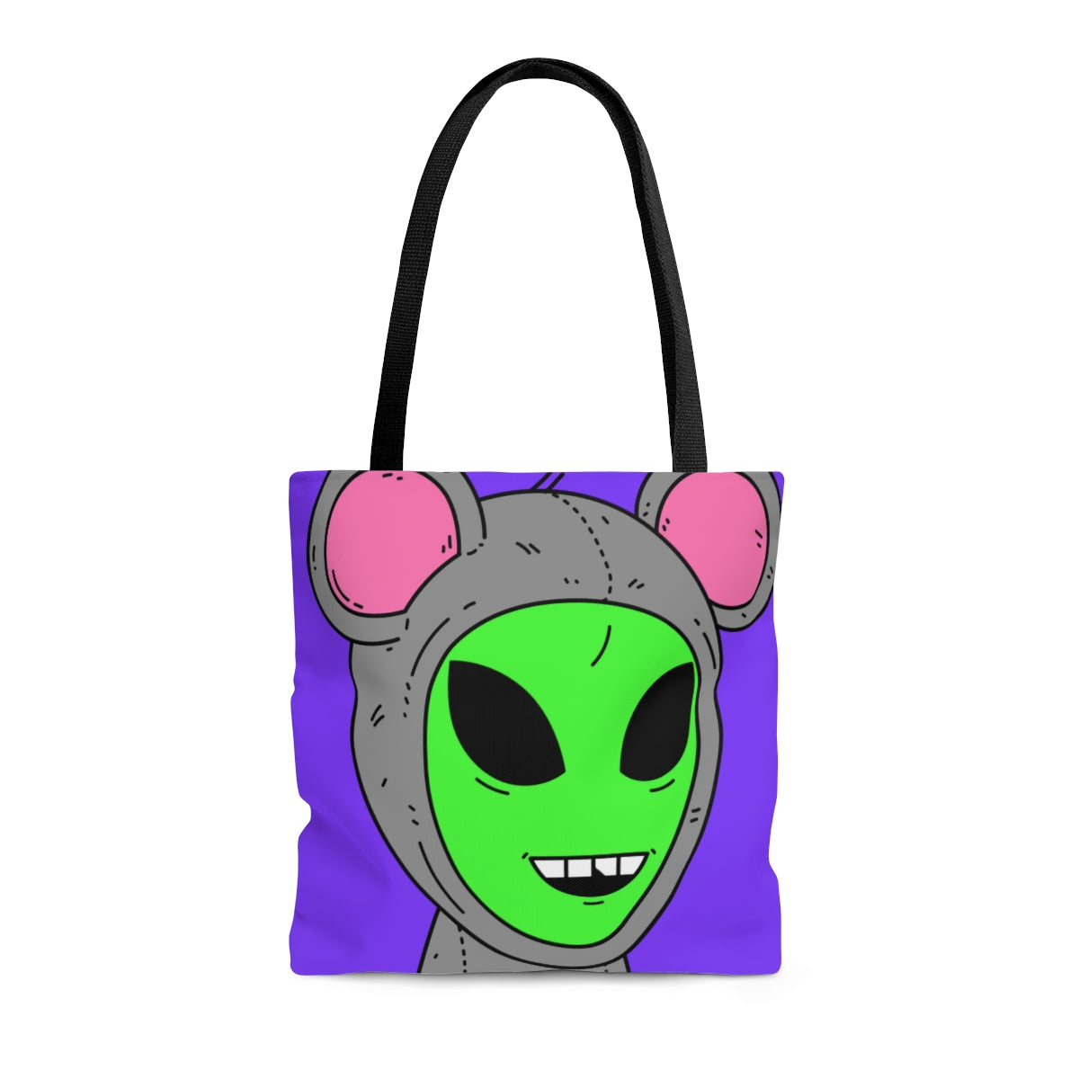 The Visitor Mouse Alien Character AOP Tote Bag