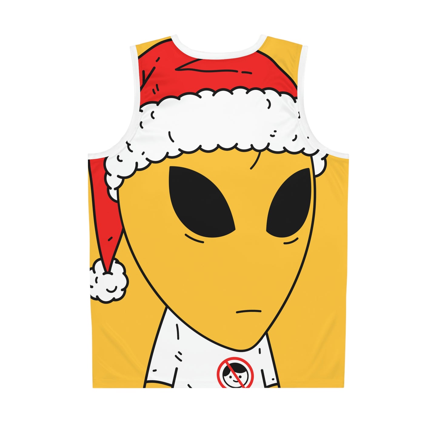 Christmas Alien Santa Basketball Jersey