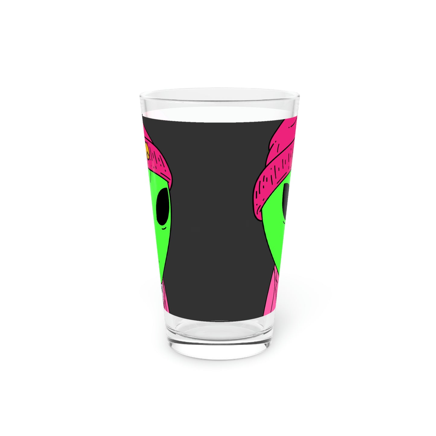 Peace Alien Pink Visi Suit - Vaso de pinta para negocios, 16 oz