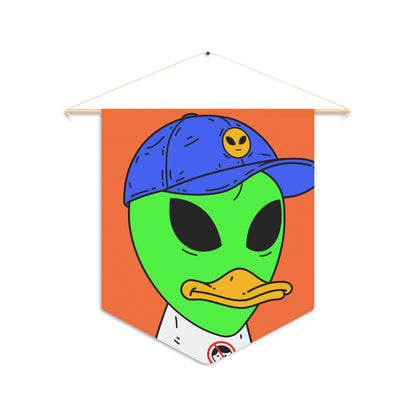 Anti Human Duck Visitor Green Alien Blue visi hat Pennant