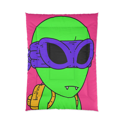 Green Vampire Alien Purple Ninja Mask Yellow Backpack Visitor Bed Comforter