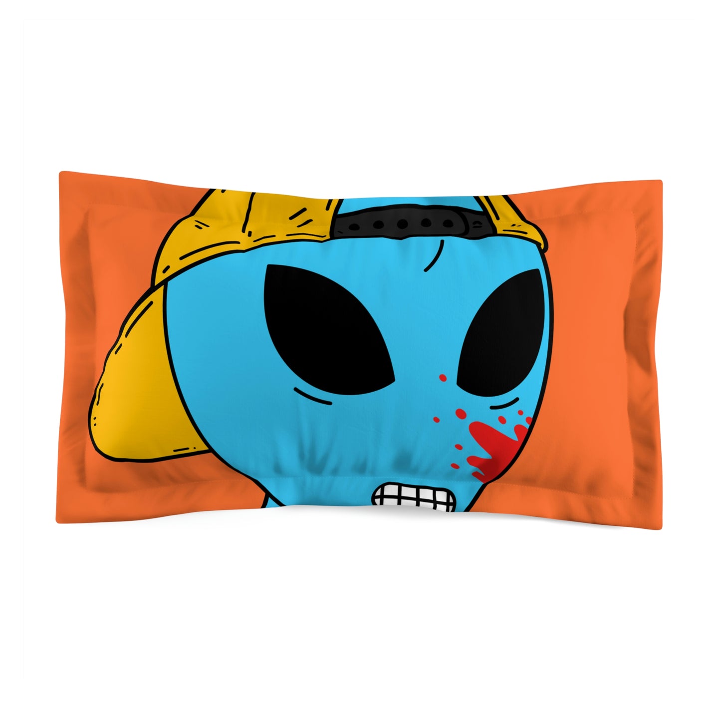 Funda de almohada de microfibra Alien Blue Blood Visitor 